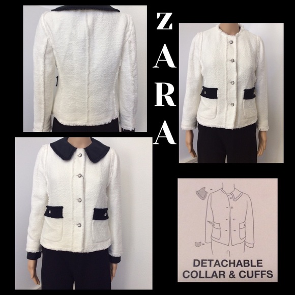 zara jacket with contrast cuffs